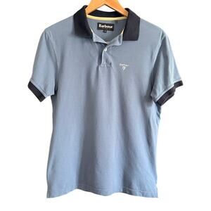 BARBOUR | Men's Sport Mix Contrast Collar and Cuffs Polo Shirt | Medium